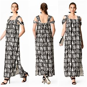 eShaki cold shoulder animal print dress